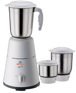 Bajaj GX 1 Mixer Grinder(White,Black, 3 Jars)