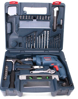 Bosch GSB 500 RE Kit Power & Hand Tool Kit(92 Tools)