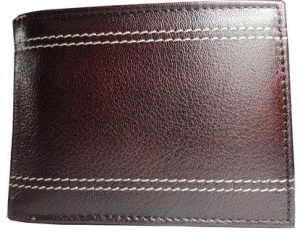 Rasso Men Formal Brown Genuine Leather Wallet(11 Card Slots)