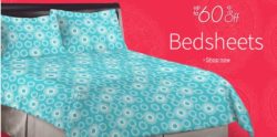 60 percent off on bedsheets