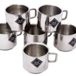 BM Decent Stainless Steel Mug(150 ml, Pack of 6)