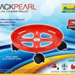 Black Pearl Plt-Trolly Gas Cylinder Trolley(Red, Pack of 1)