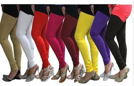 Castle Pack Of 8 Mulitcolor Solid Daily Use Leggings