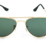 FEDRIGO Golden Green Aviator Sunglasses