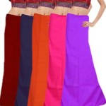 Javuli in-com5-maroon-navy-orange-pink-purple Cotton Petticoat