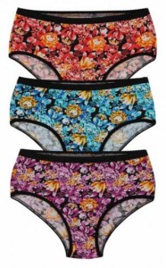 Lovable Floral Splash Printed Hipster Brief (Pack of 3)