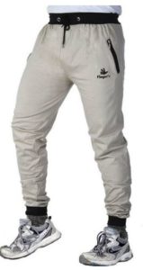 Men's Cotton Track Pants with Zipper Pockets