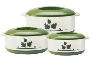 Milton Orchid Junior Pack of 3 Casserole Set(450 ml, 850 ml, 1500 ml)