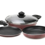 Prestige Omega Deluxe Cookware Set Pan, Kadhai Set(Non-stick)