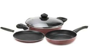 Prestige Omega Deluxe Cookware Set Pan, Kadhai Set(Non-stick)