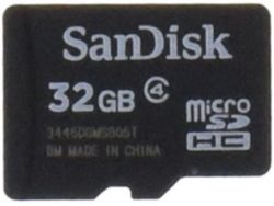 SanDisk 32GB Class 4 microSDHC Flash Memory Card