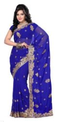 Saree Swarg Self Design Bollywood Georgette Sari