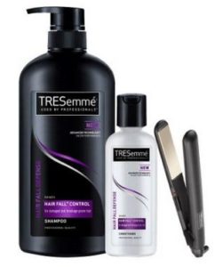 TRESemme Hair Fall Defense Shampoo, 580ml and Conditioner, 85ml Combo Pack with 1 Hair Straightener Free