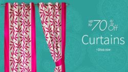 Upto 70 percent OFF on curtains