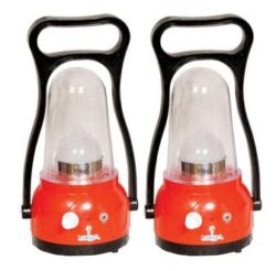 Urjja 12 LED New Moon Red 2Pcs. rechargeable emergency light