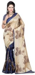 Anju Sarees Printed Bhagalpuri Silk Sari