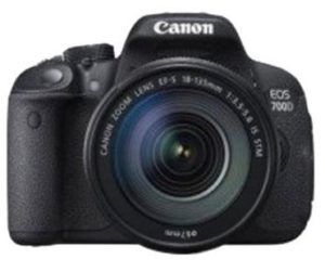 Canon EOS 700D 18MP Digital SLR Camera (Black) with 18-135mm STM Lens and Memory Card and Camera Bag