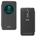 DMG Smart Circle View Flip Book Cover Case For Asus Zenfone 2 (Black)