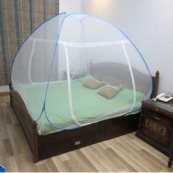 Healthgenie Mosquito Net Double Bed foldable Blue