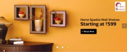 Home sparkle wall shelves starting at Rs 599