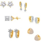 Jewels Galaxy Precious Collection AD JGR555 Alloy Earring Set