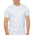 Megsto Plain Cotton round neck T-shirt (White)