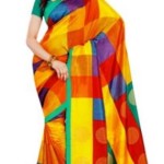 Miraan Printed Mysore Art Silk Sari