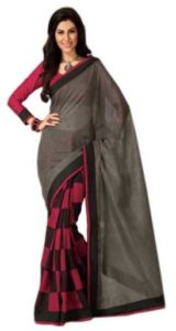 Nikita Sarees Printed Bhagalpuri Silk Sari(Pack of 2)