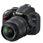 Nikon D3200 Digital SLR Camera (Black) with AF-S DX 18-55mm VR II and AF-S DX 55-200mm VR II , Double Zoom Kit with 8GB Card, Camera Bag