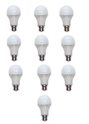 Ujjawal 15 W LED Bulb(White, Pack of 10)