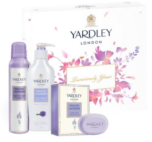 Yardley English Lavender Festive Collection Pack Combo Set(Set of 3)