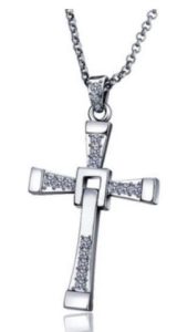 Yellow Chimes Vin Diesel Smart Cross Platinum Plated Alloy Pendant