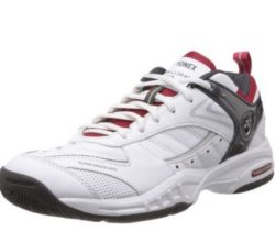 Yonex SHT 110 EX Tennis Shoes (White Red)