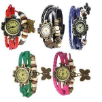 Combo of 5 Different Color Jack klein Vintage Watches For Women, Girl