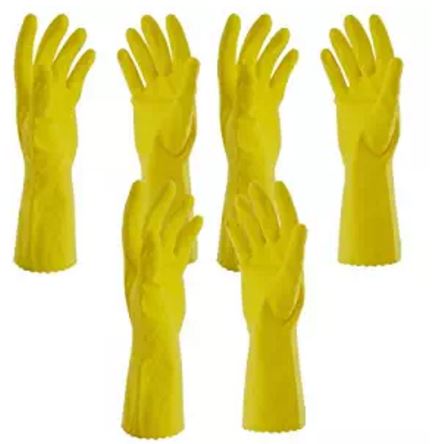 primeway-rubberex-flocklined-rubber-hand-gloves-medium-set-of-3-pairs-yellow