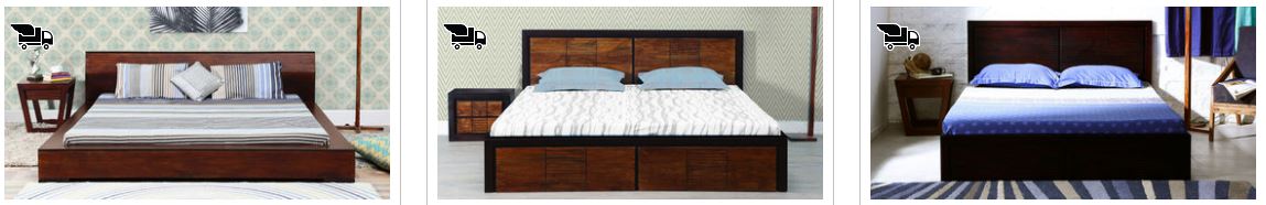 PepperFry Offers Upto 50% OFF on King size bed with storage