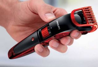 Philips QT4006-15 Pro Skin Advanced Trimmer For Men (Black, Red)