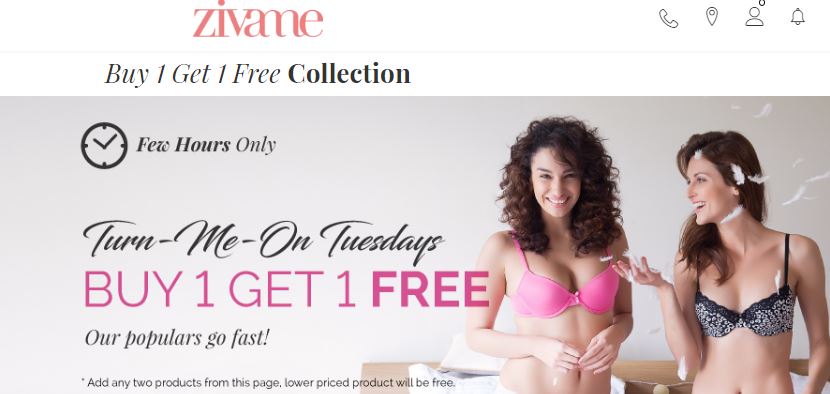Zivame Buy 1 Get 1 Free Collection