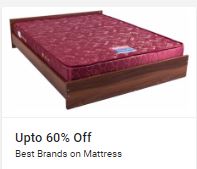 upto 60% off on best brands on Mattress