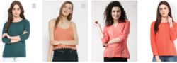 myntra tops, t-shirts offers