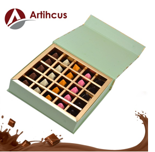 ARTIHCUS Delicious Rich Assorted Chocolates Gift Box, Magnetic Green Jewellery Box - 25Pc on amazon.com at just Rs 849