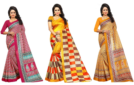 Bhagalpuri Silk Sarees at 50% off