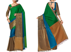 Cotton Silk Sari at 18% off