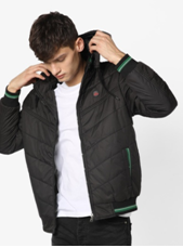 Fort Collins quilted jacket with detachable hood on ajio.com at just Rs 1100