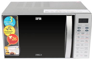 IFB 25 L Convection Microwave Oven (25SC4, Metallic Silver) on flipkart at just Rs 10690