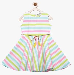 Multi-coloured dress for kids at 50%