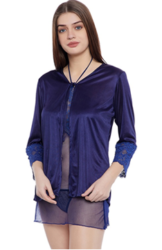 Satin Short Robe worth Rs. 799 available only at Rs.599