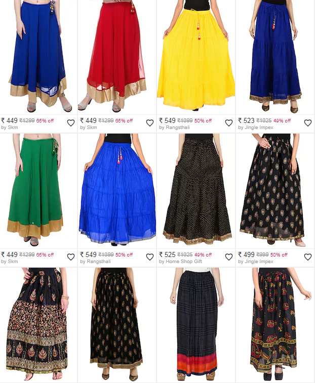 Save 65% on a beautiful skirt from limeroad