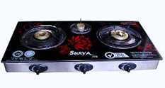 Surya AVE 3 Burner Automatic Gas Stove on homeshop18 at just Rs 1879