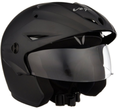 Vega Cruiser CR-W-P-DK-M Open Face Helmet with Peak